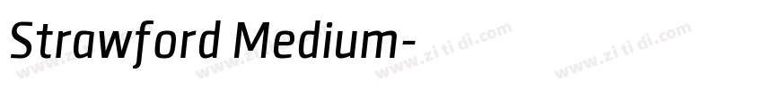Strawford Medium字体转换